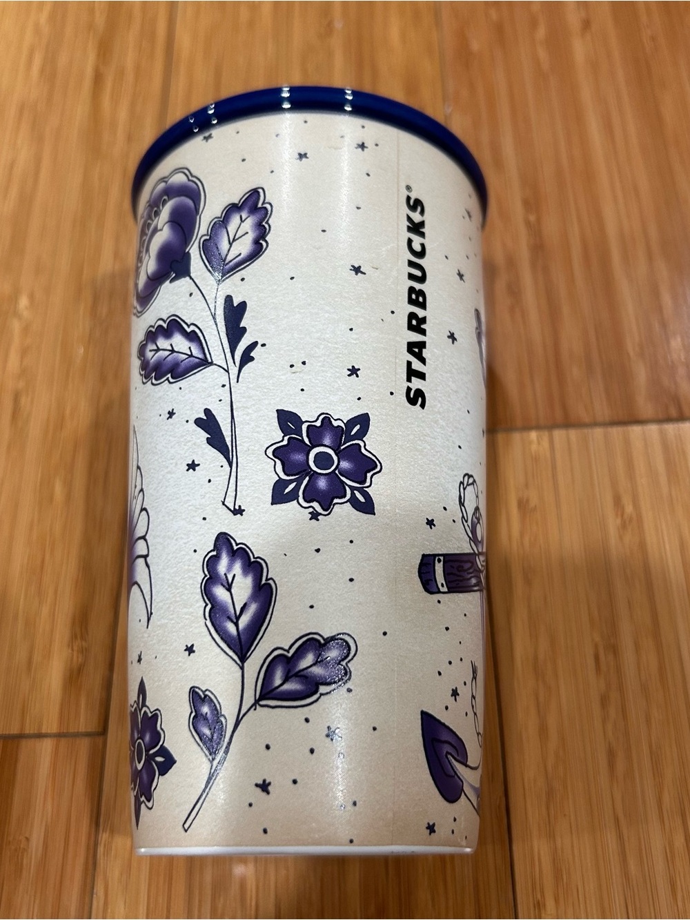 Starbucks Blue Siren Sailor Mermaid Tattoo 2016 Ceramic Travel Mug Tumbler 12 Oz